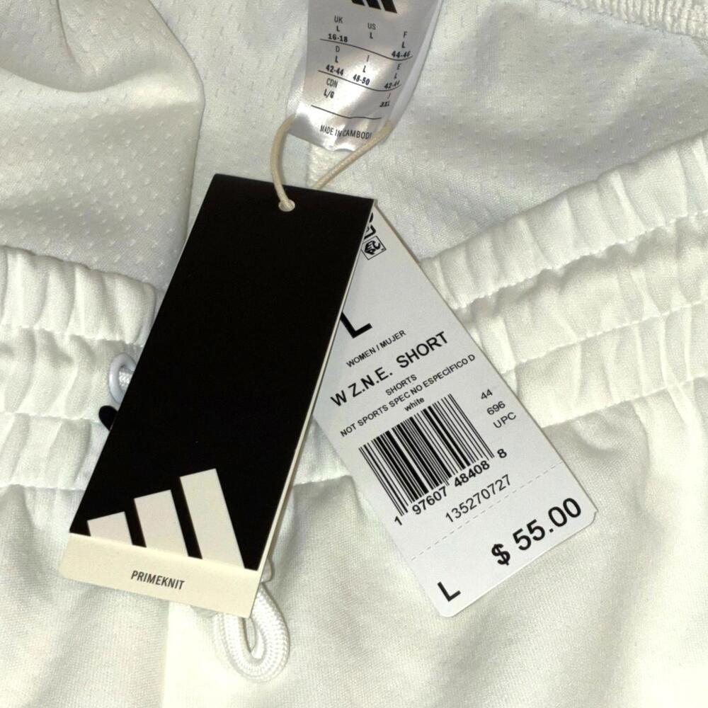 Adidas - W.Z.N.E. Women's White Deadstock Shorts - Picture 3 of 3